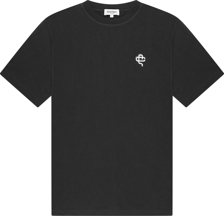 Quotrell Quotrell Couture - Florence T-shirt | Black/anthracite Wit