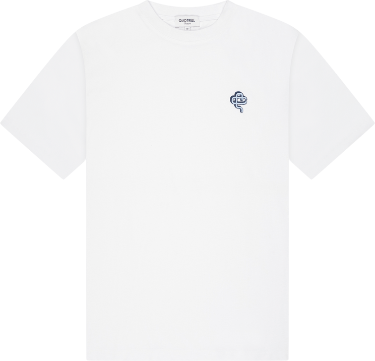 Quotrell Quotrell Couture - Florence T-shirt | White/light Blue Zwart