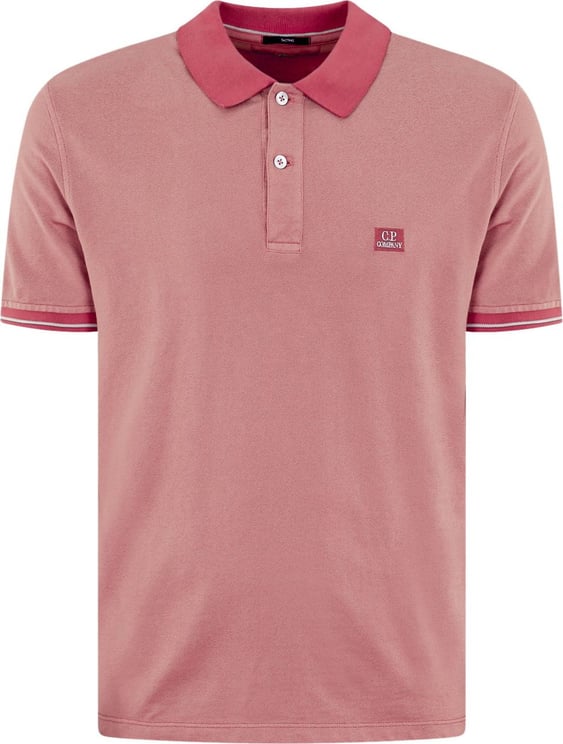 CP Company Heren Polo - Short Sleeve Roze