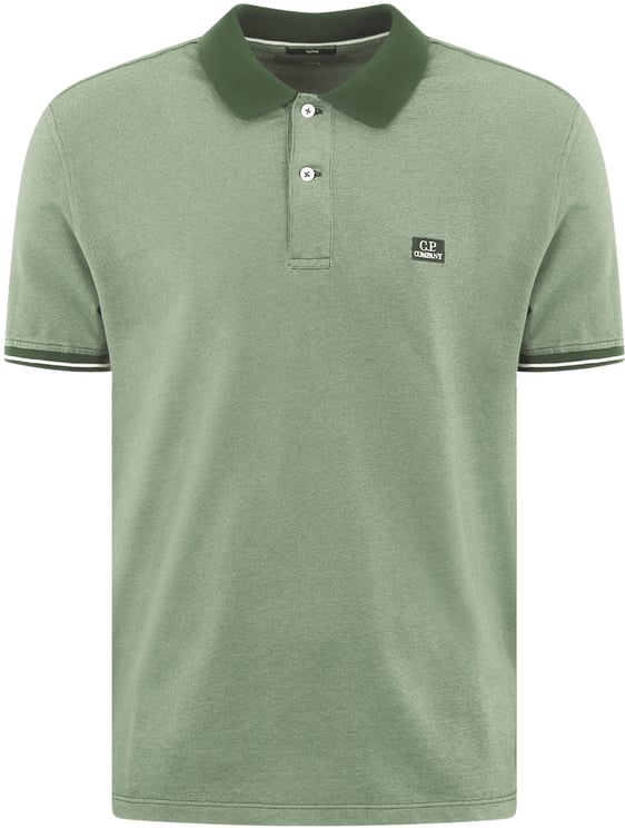 CP Company Heren Logopatch Polo Groen Groen