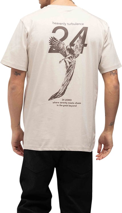 24 Uomo Heavenly Turbulence T-shirt Beige Beige