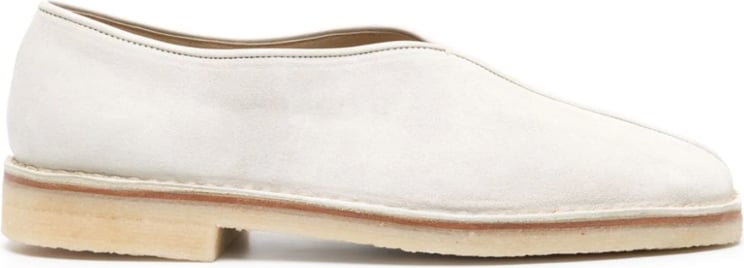 Lemaire Piped Crepe Slippers Light Pelican Grey Grijs