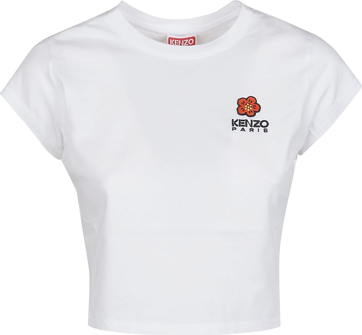 Kenzo Boke Crest Baby T-shirt White Wit