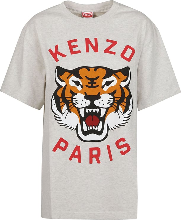 Kenzo Lucky Tiger Oversize T-shirt Grey Grijs