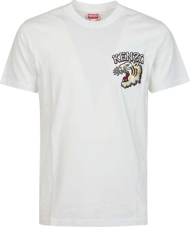 Kenzo Tiger Varsity Slim T-shirt White Wit