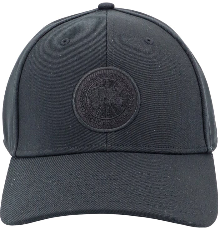 Canada Goose Unisex hat with logo patch Zwart