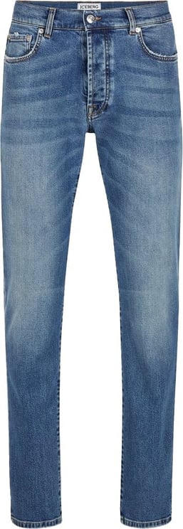 Iceberg 5 pocket jeans with logo Blauw