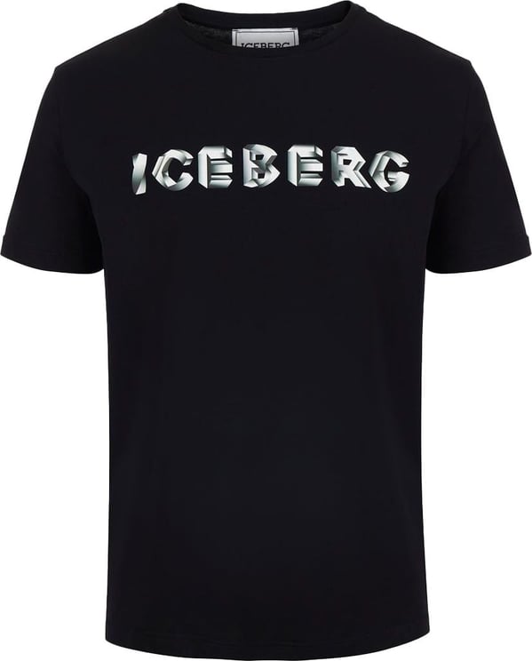 Iceberg T-shirt with logo Zwart