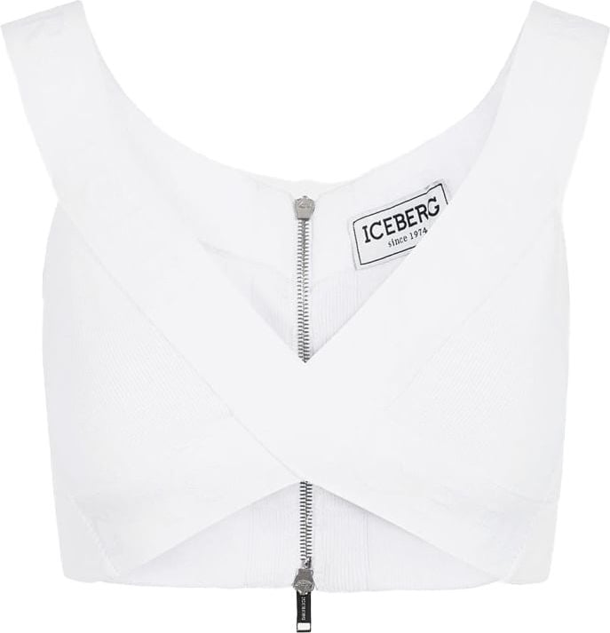 Iceberg Butterfly top with logo Wit