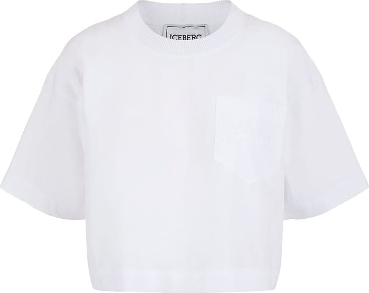Iceberg White T-shirt with logo Wit
