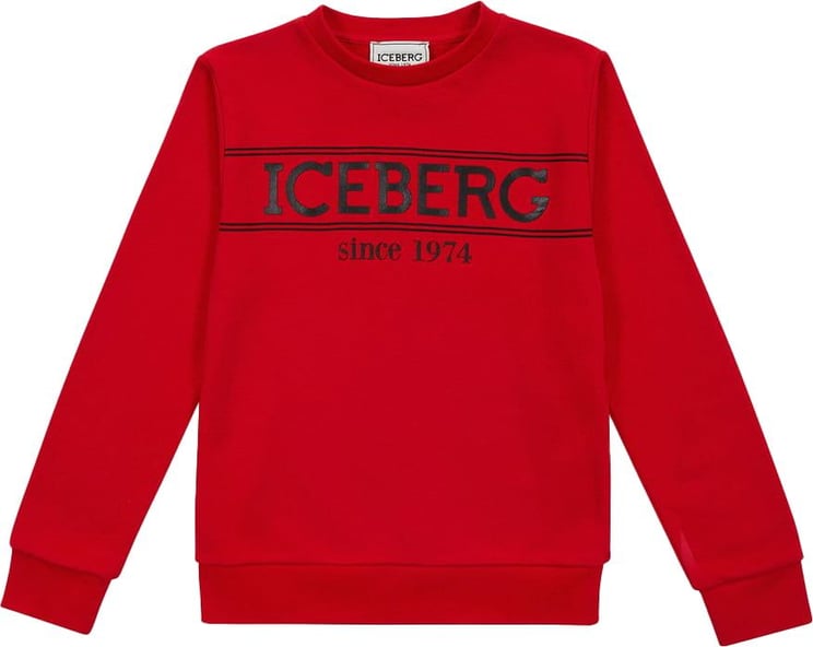 Iceberg Kids - Red sweatshirt with logo Rood