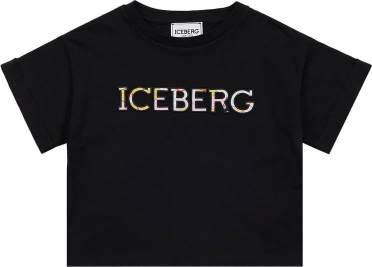 Iceberg Kids - T-shirt with logo Zwart