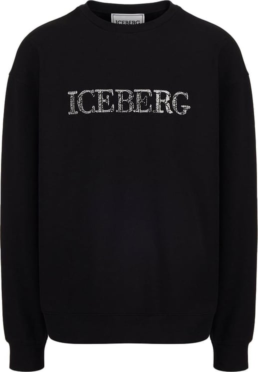 Iceberg Sweatshirt with logo Zwart