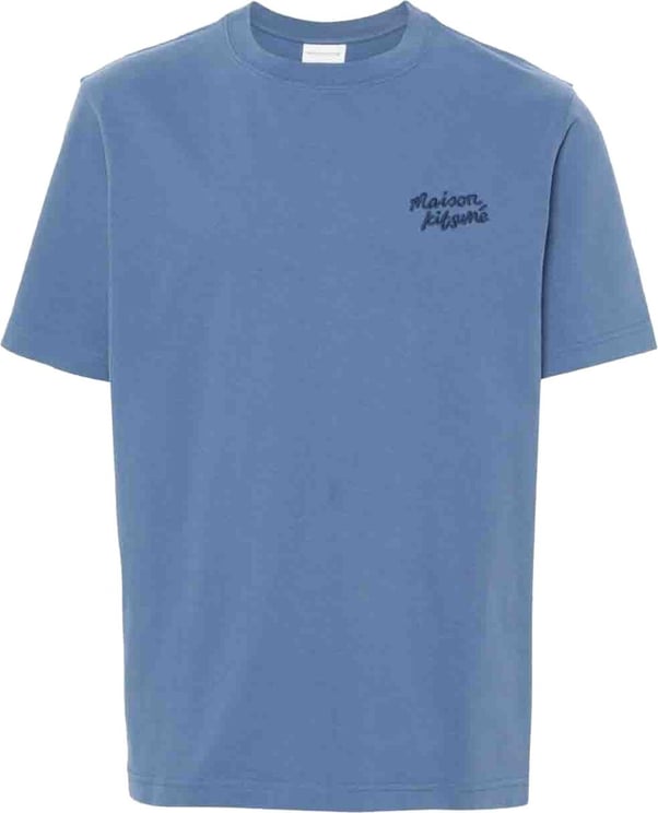 Maison Kitsuné MAISON KITSUNE' T-shirts and Polos Blue Blauw