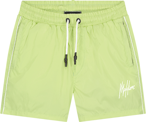 Malelions Malelions Sport Counter Swim Shorts - Lime Groen