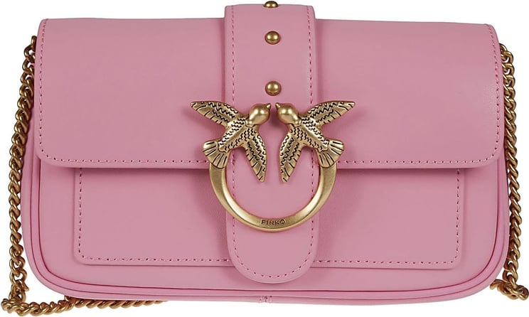Pinko Love One Pocket Simply Bag Pink & Purple Roze
