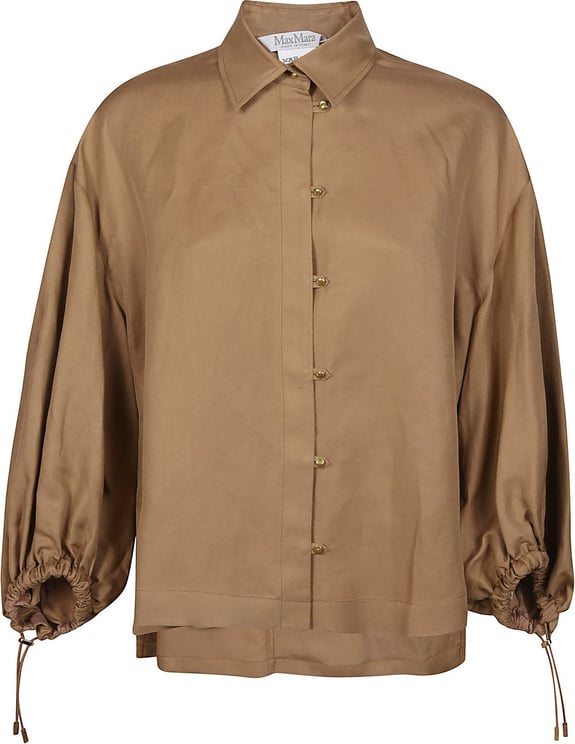 Max Mara Rodeo Long Sleeve Shirt Brown Bruin
