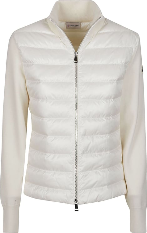 Moncler Tricot Cardigan White Wit