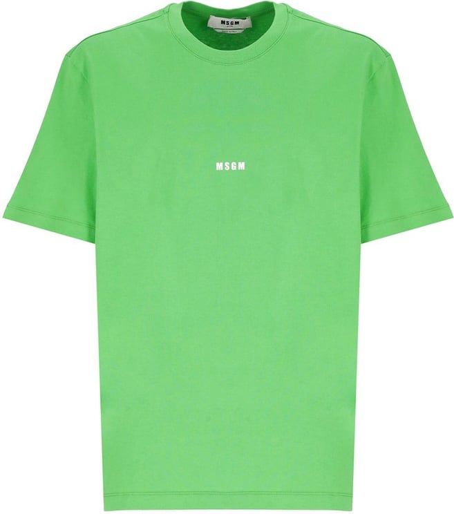 MSGM T-shirts And Polos Green Blauw