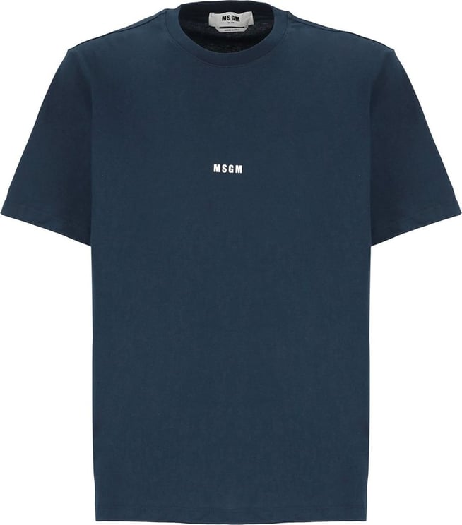 MSGM T-shirts And Polos Blue Blauw