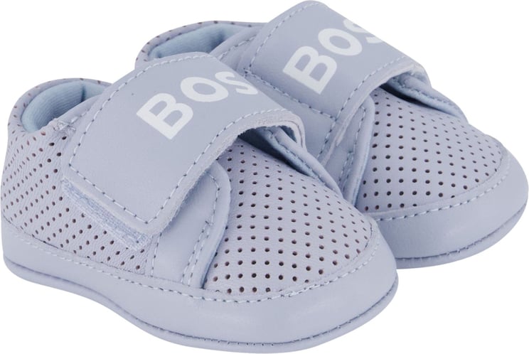 Hugo Boss Boss Baby Jongens Sneakers Licht Blauw Blauw