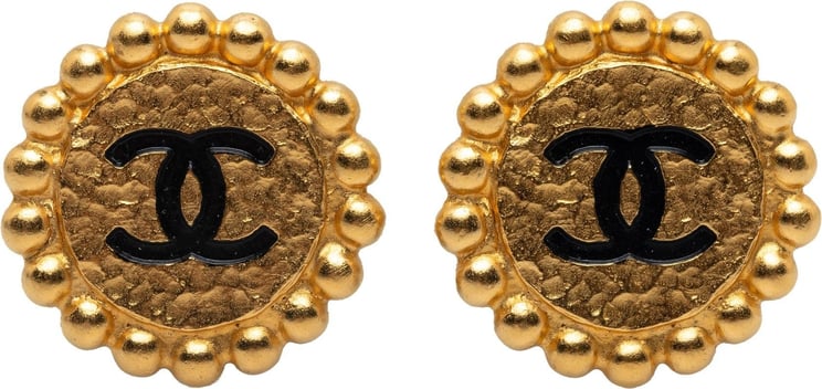 Chanel CC Clip On Earrings Goud