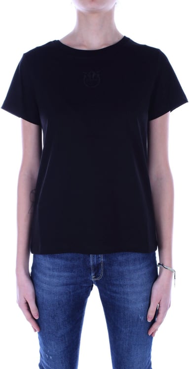 Pinko bussolotto t-shirt black Zwart