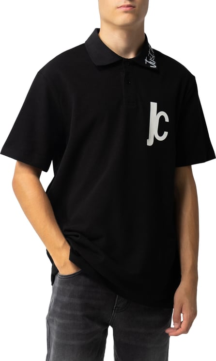 Roberto Cavalli Polo T-Shirt Zwart