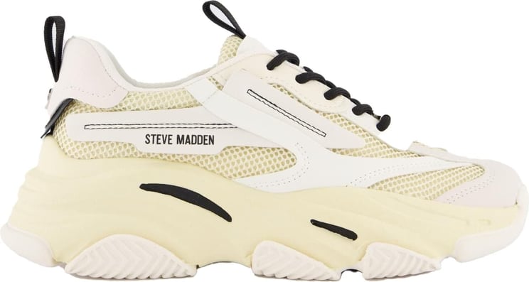 Steve Madden Dames Possession-E Sneaker Wit/Beige Wit