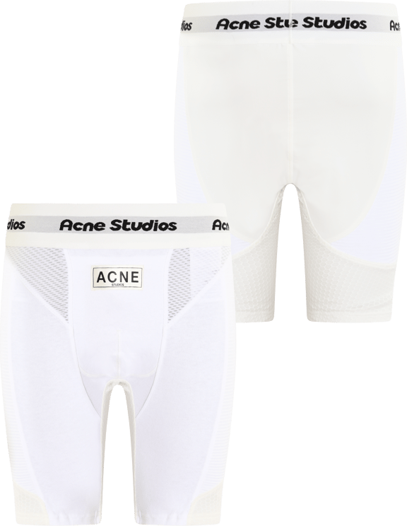 Acne Studios Heren Logo Boxer Shorts Wit