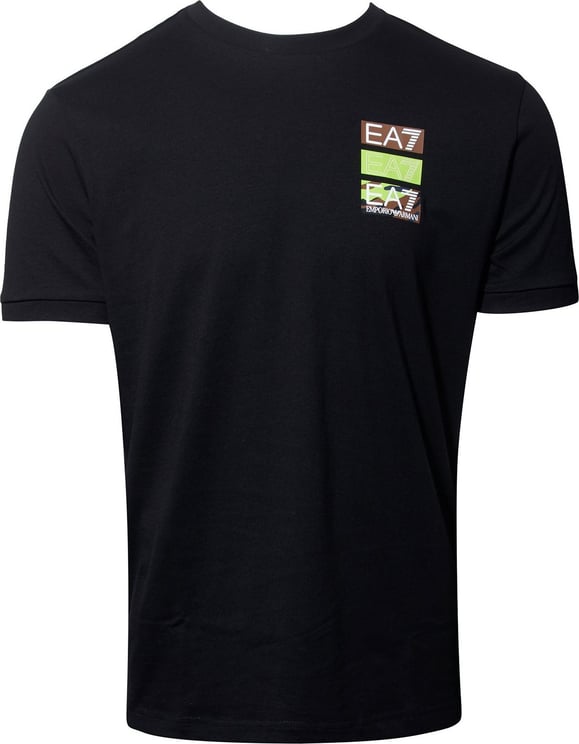 EA7 Casual T-shirt zwart Zwart