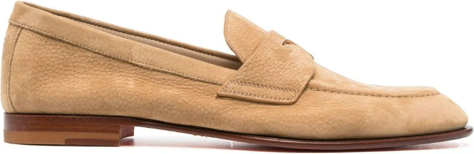 Santoni Flat Shoes Brown Bruin