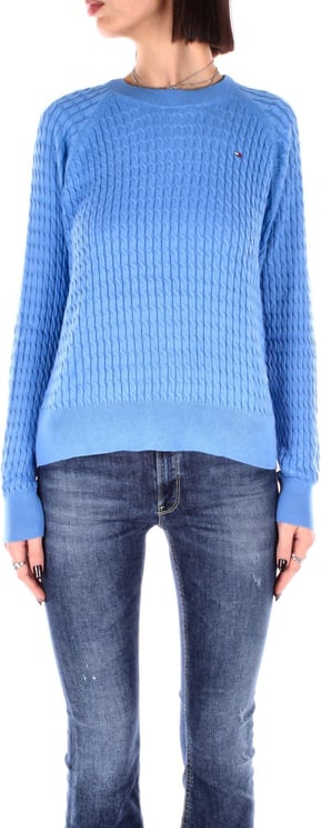 Tommy Hilfiger Sweaters Clear Blue Blauw
