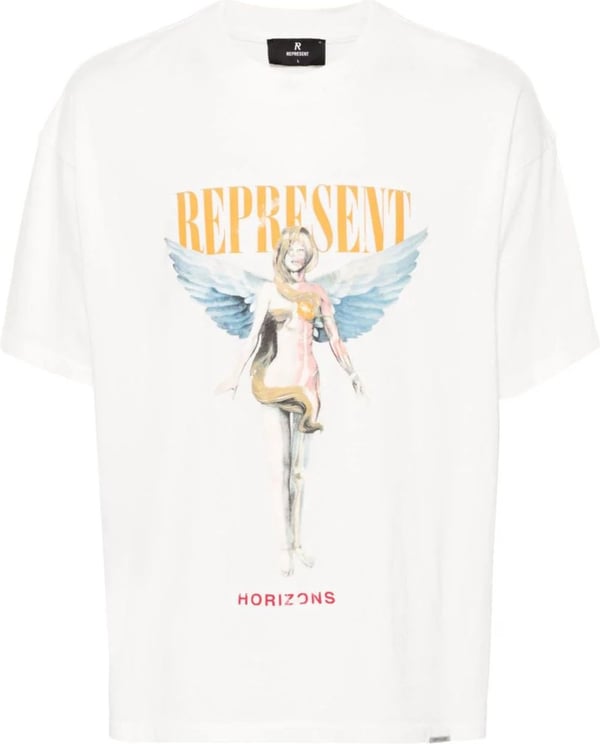 Represent reborn t-shirt white Wit