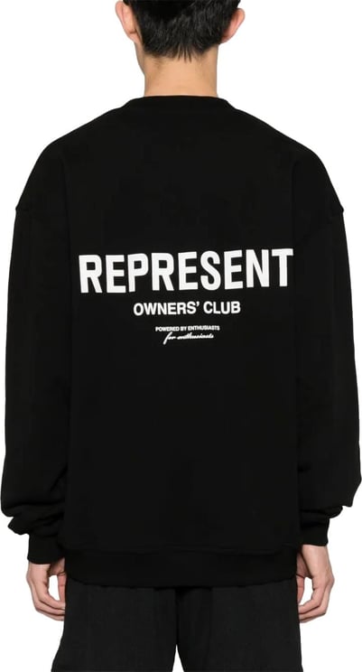 Represent owners club sweater black Zwart