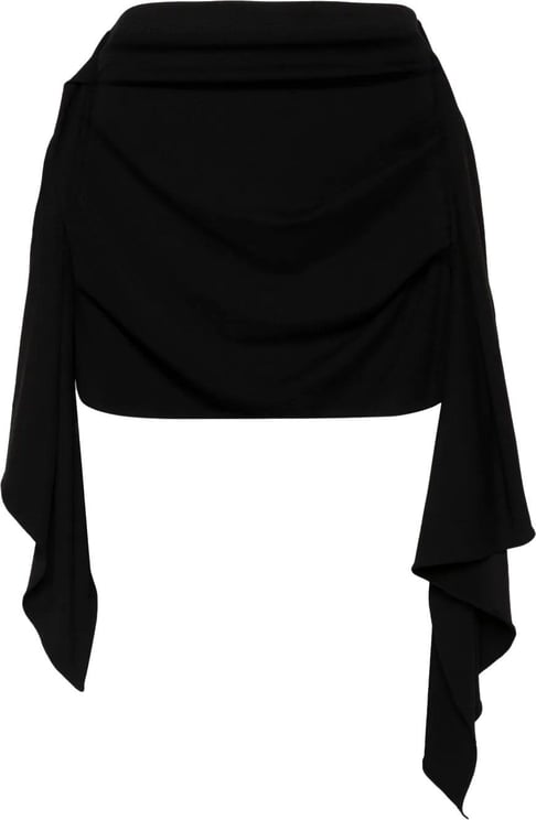 The Attico mini skirt black Zwart