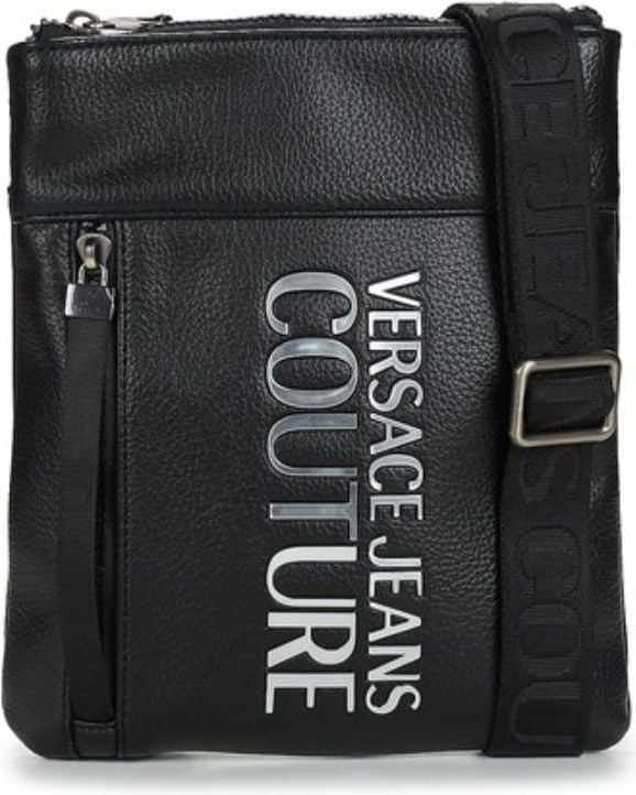 Versace Jeans Couture Versace Jeans Couture Bag Range Tactile Logo Black/Silver Zwart