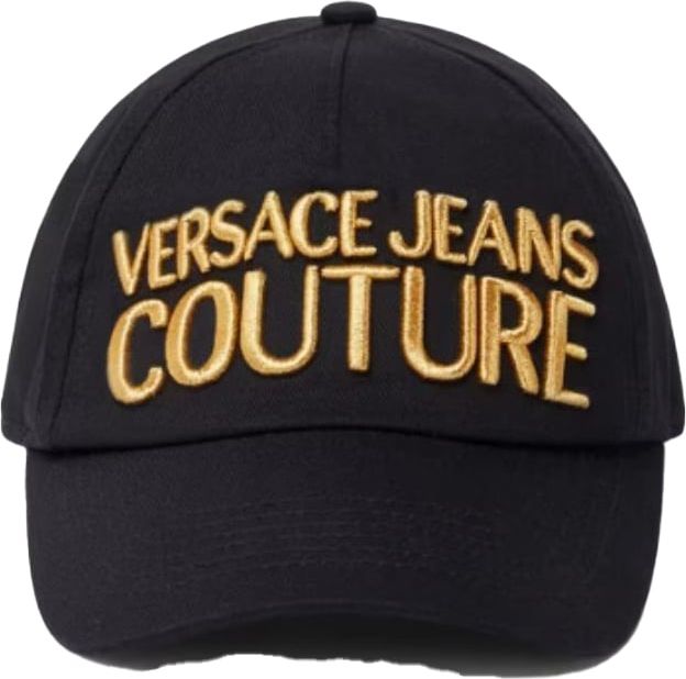 Versace Jeans Couture Versace Jeans Couture Baseball Cap Print Black/Gold Zwart