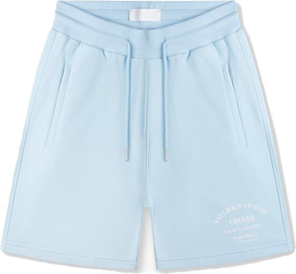 Croyez croyez atelier shorts - light blue/white Blauw