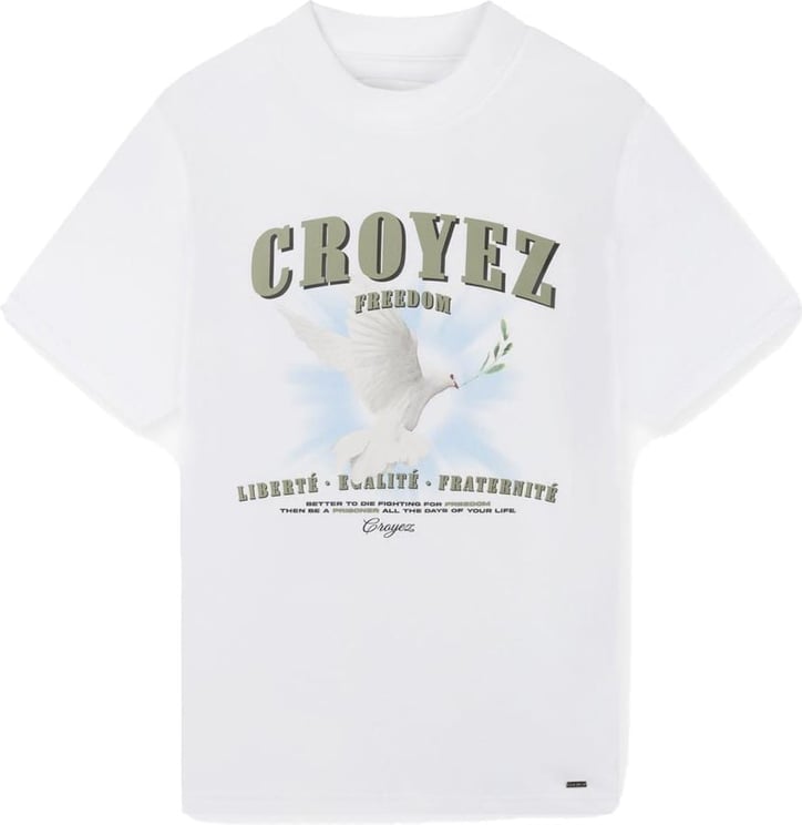 Croyez croyez dove of peace t-shirt - white Wit