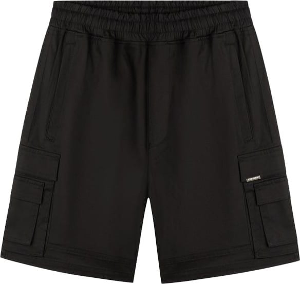 Croyez croyez parachute cargo shorts - vintage black Zwart