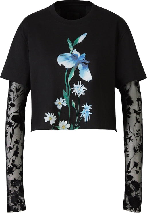 Givenchy Cropped Overlay T-shirt Divers