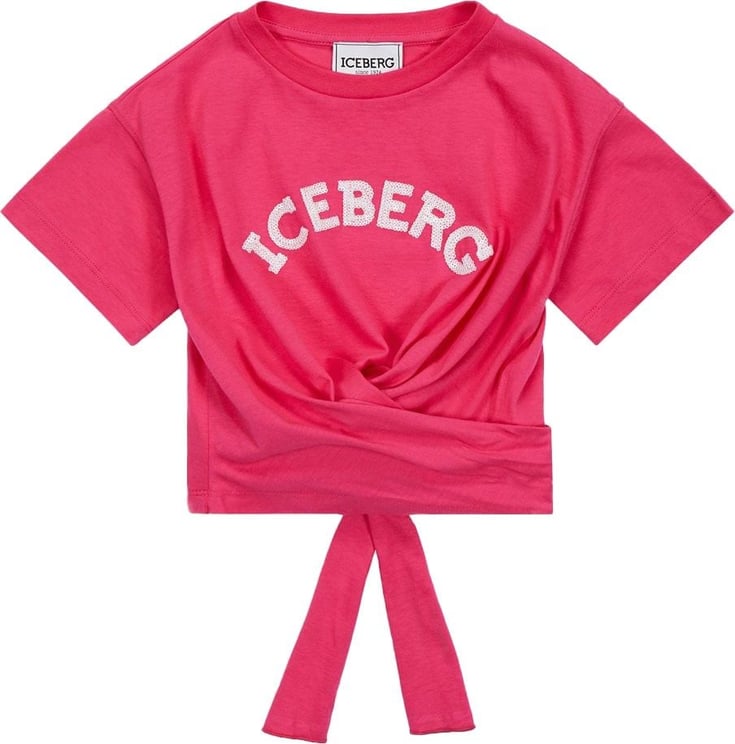 Iceberg Kids - T-shirt with logo Roze