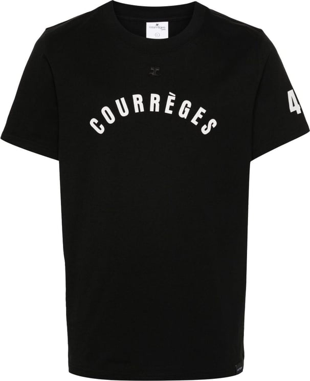 COURREGES Courrèges T-shirts and Polos Black Black Zwart