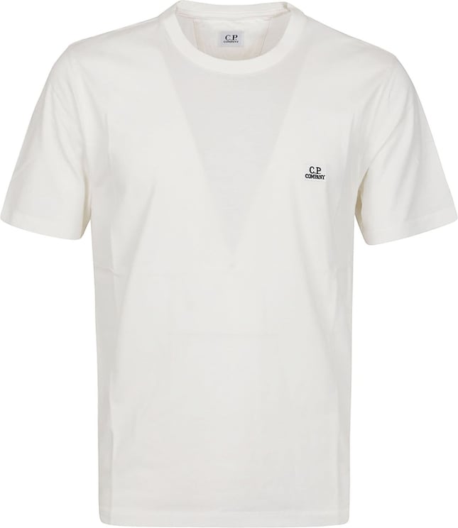 CP Company 30/1 Jersey Logo T-shirt White Wit