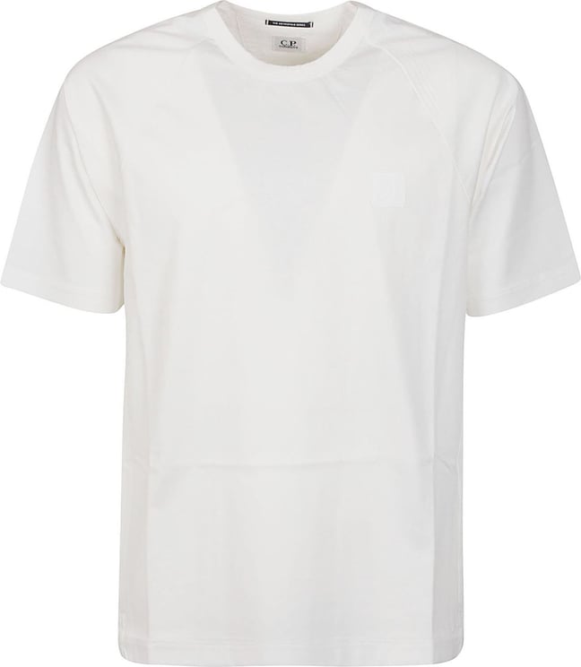 CP Company Metropolis Mercerized Jersey Logo T-shirt White Wit