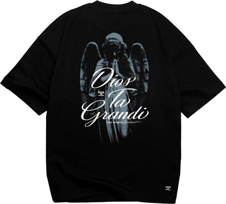 JORCUSTOM Grandi Oversized Fit T-Shirt Black Zwart