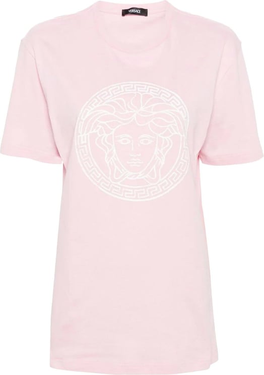 Versace Medusa Head-print T-shirt Roze