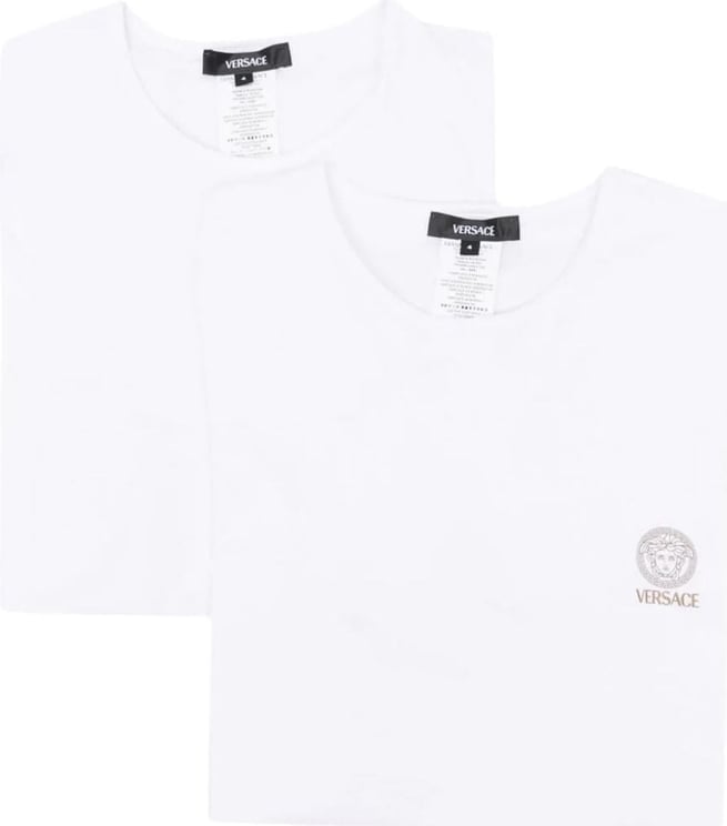 Versace logo-print cotton T-shirts (pack of Wit