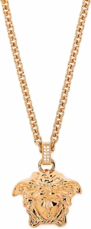 Versace crystal-embellished necklace Goud